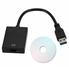 HD 1080P USB 3.0 to HDMI Video Cable Adapter For PC Laptop HDTV LCD TV Converter