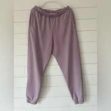 Gymshark Lilac Joggers Sweatpants Elastic Waist Tapered Leg Size S