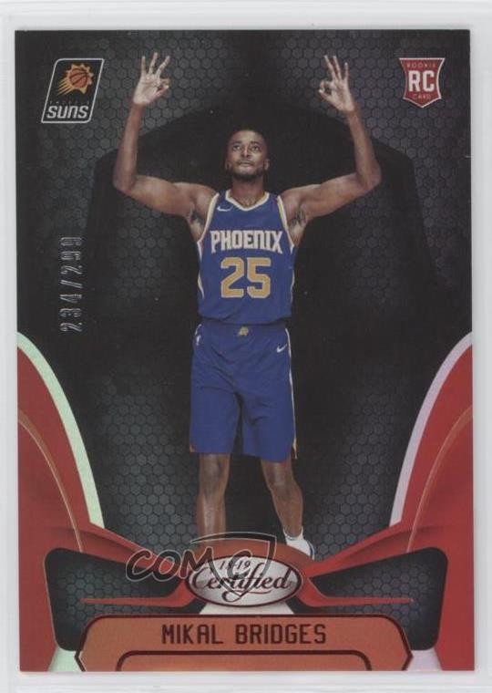 2018-19 Certified Mirror Red 234/299 Mikal Bridges #160 Rookie RC 0ch1