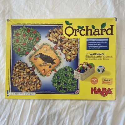HABA Orchard Game - A Cooperative Colors And Shapes Die Game - Complete - VG