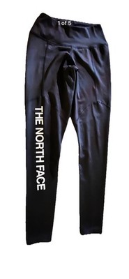 North Face Women/Teen Black Logo Leggings Size X Small / Kids 14/16