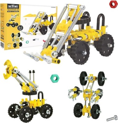 The OFFBITS LoaderBit Excavator STEM Kit, 150+ Pc Build Toy for Ages 8 12