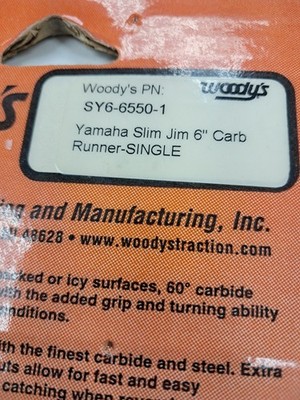 Woodys Yamaha Slim Jim 6'' SINGLE Carbide. SY6-6550-1