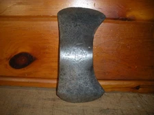 Vintage BLUE JUNIATA Double Bit Axe Head / Mann / C.H. Miller