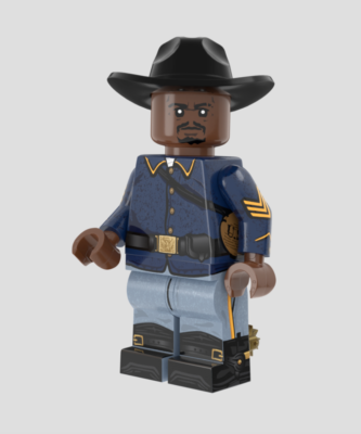 10th Cavalry Regiment Buffalo Soldier Brickmania Minifig