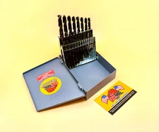 Drill Hog® 21 Pc Drill Bit Set Pig Steel M60 JR Twist Index Lifetime Warranty