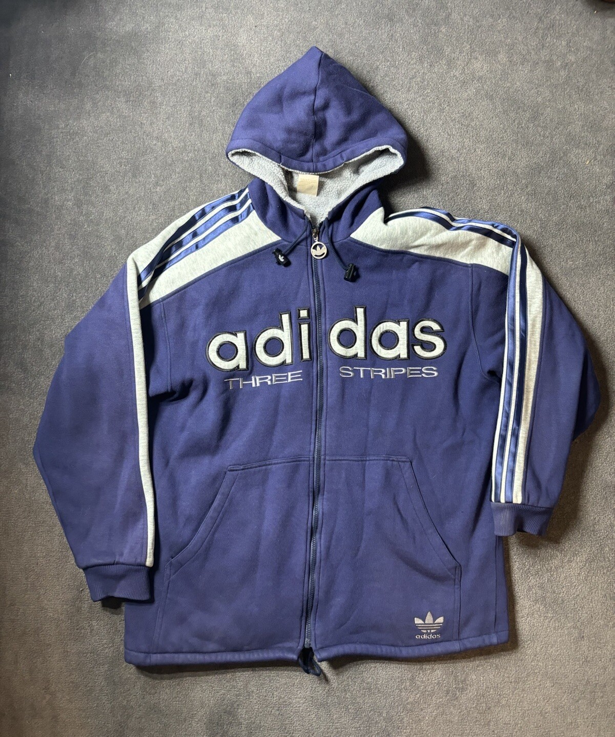 VTG Adidas Y2K Hip Hop Baggy Trefoil Three Stripes Jacket Men’s XL Made in Japan