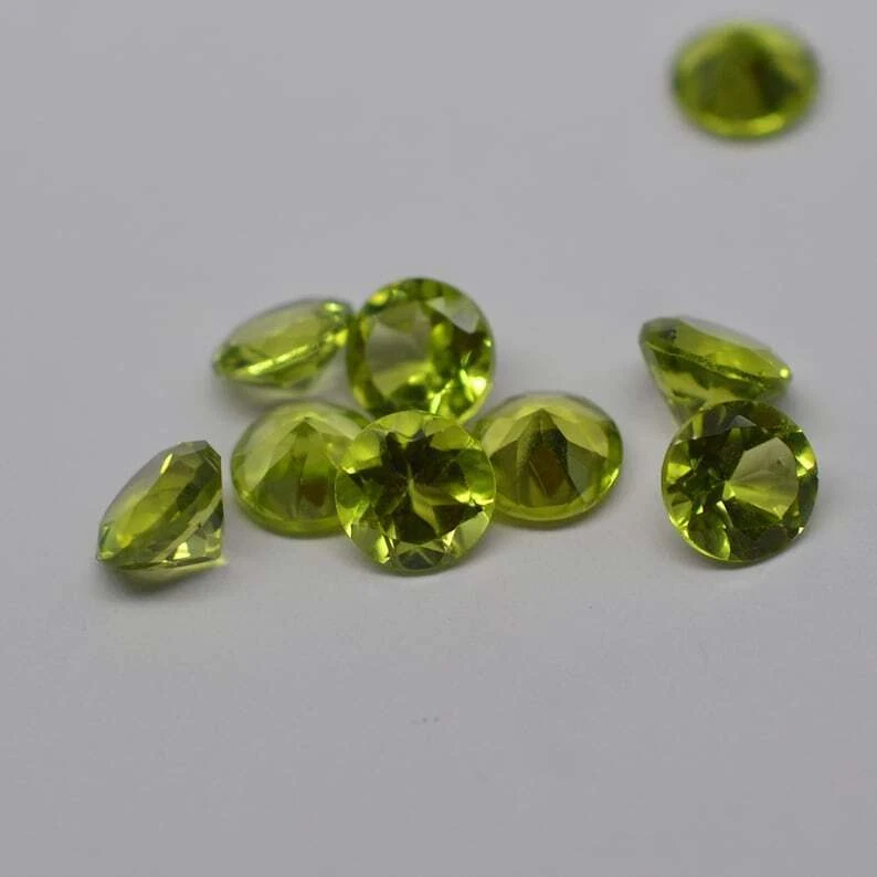 8.50 Karat Peridot Rund Schliff Lose Edelsteine - Bild 3 von 4