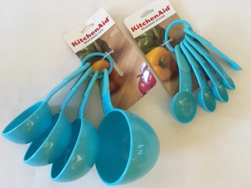 Aqua Blue KitchenAid Measuring Cups and Spoons Set New
Opens in a new window or tab