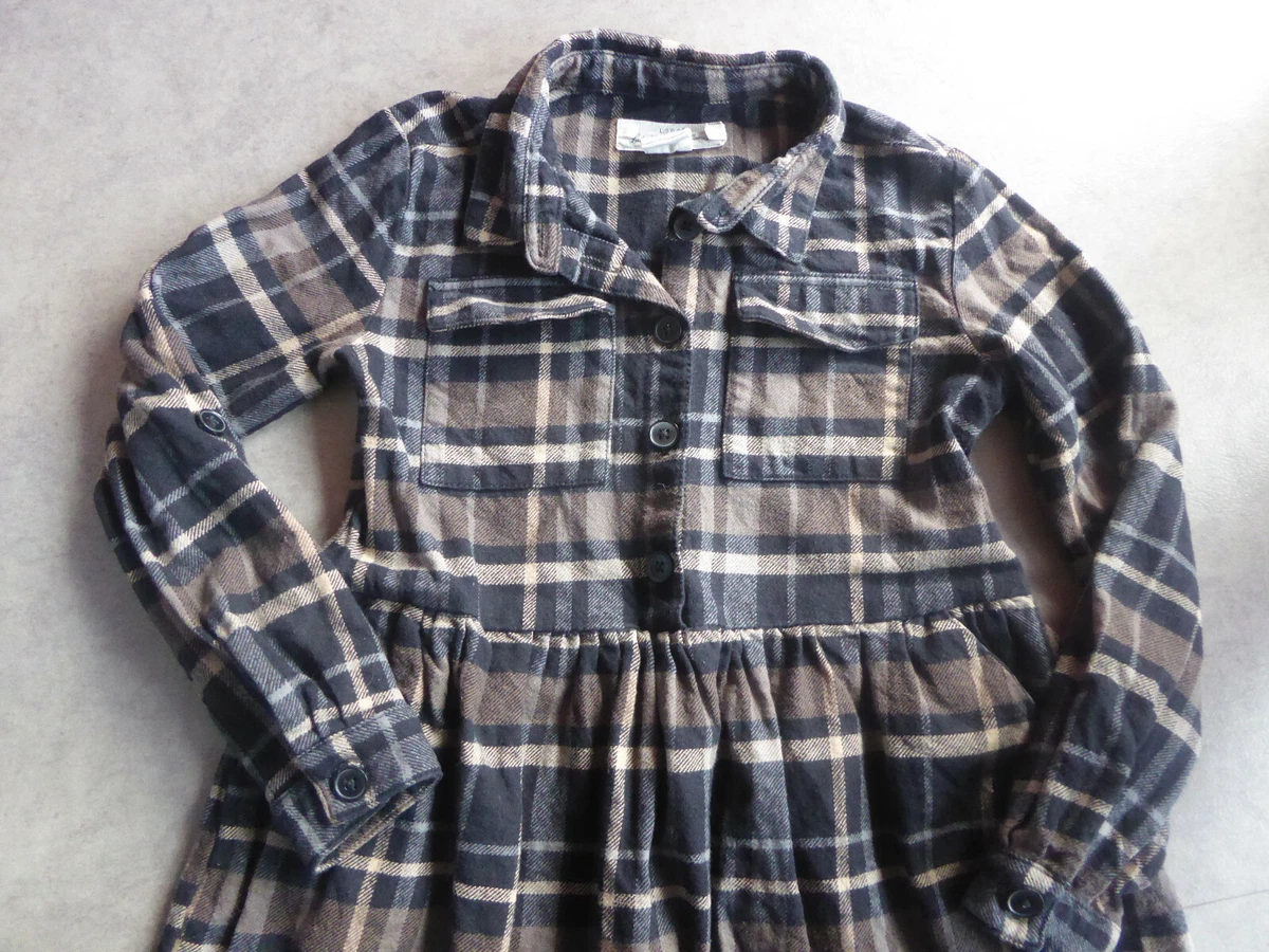 Robe chemise paisse carreaux H M 7 ans eBay