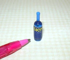 Miniature Single Liquor Bottle For DOLLHOUSE Bar #3  1:12 Scale (1" Tall)
