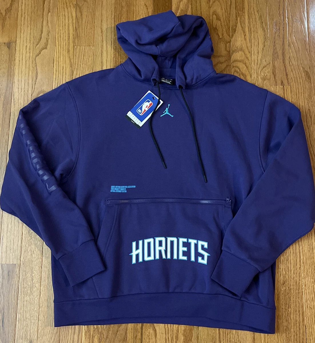 Charlotte Hornets Nike Jordan Courtside Statement Edition Pullover Hoodie XL