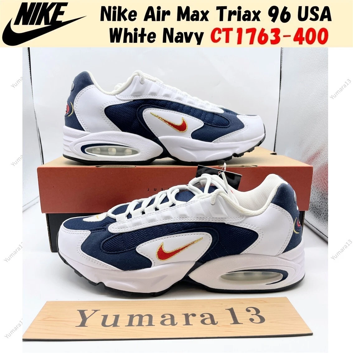 Nike Air Max Triax 96 USA White Navy CT1763-400 Men's Size