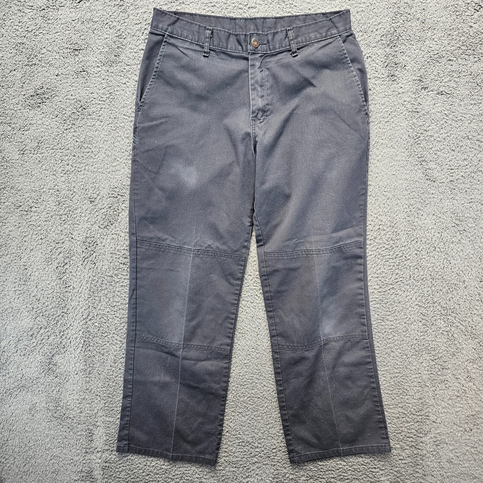 Dickies Mens 32x30 Black Straight Leg Flex Double Knee Work Pants