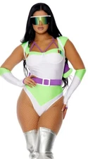 NWT Forplay Beyond Babe Astronaut Costume SZ S/M Halloween MSRP $81