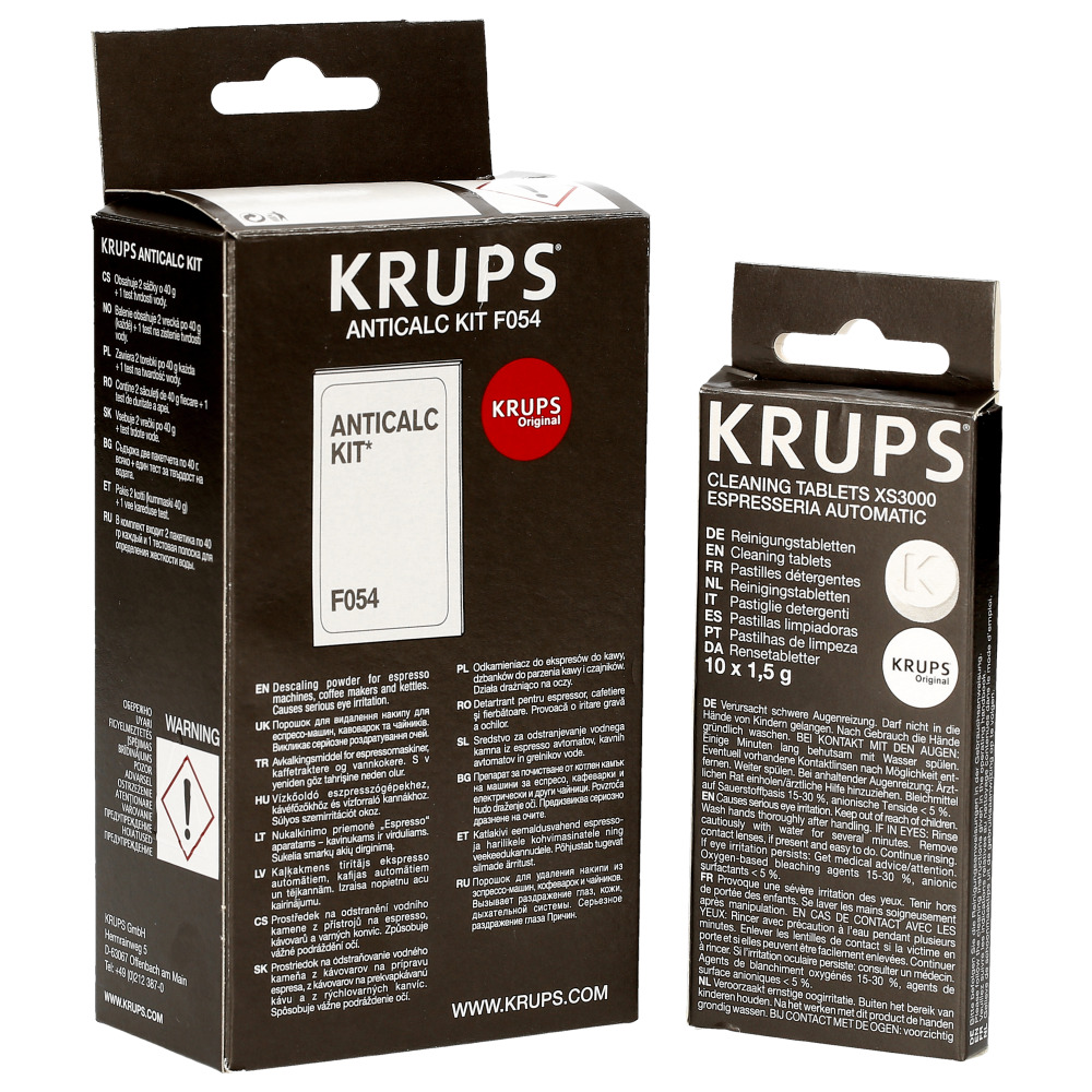 Krups nettoyage et détartrage kit pour machine à café expresso XS3000 + F054