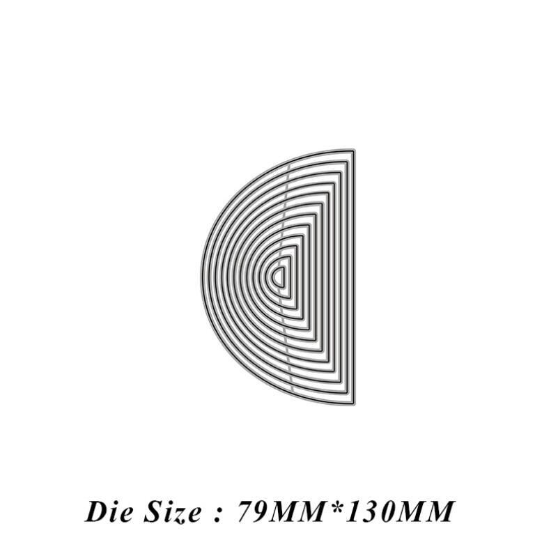 Arched Basic Border Frame Metal Cutting Dies Scrapbooking Album