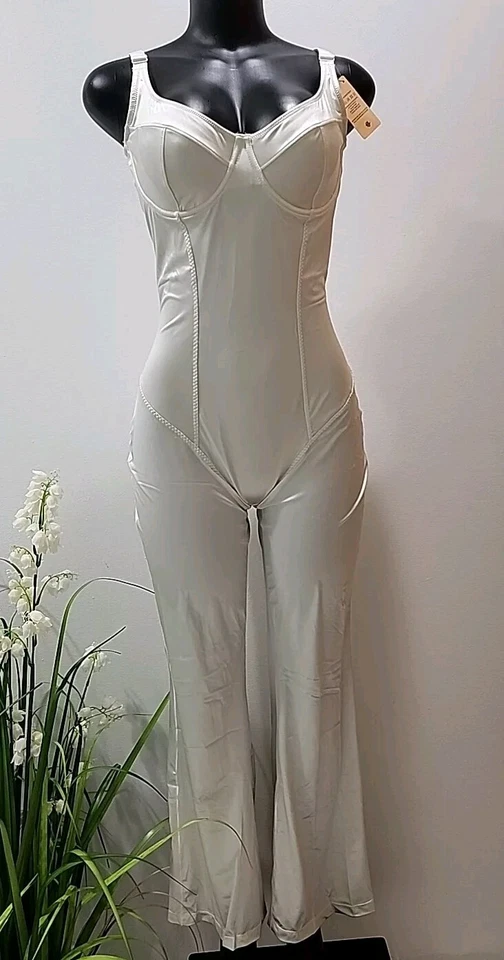 Новый с ярлыками Popilush женщин размер XL-крем слоновой кости без рукавов Shapewear брюки комбинезон. - Изображение 2 из 4