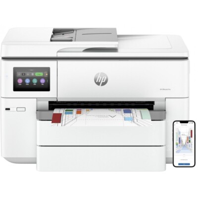 HP OfficeJet Pro 9730e AiO - Multifunktionsdrucker - WLAN-LAN-Airprint-grau/weiß