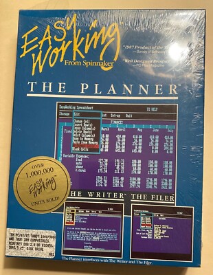 Vintage Easy Working Planner Software-5.25 Diskette Computer Software