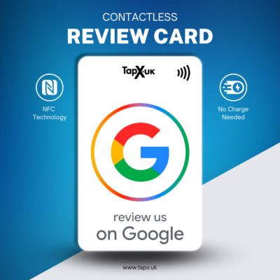 Google Review Card for your Business - NFC PVC Front and Back Print