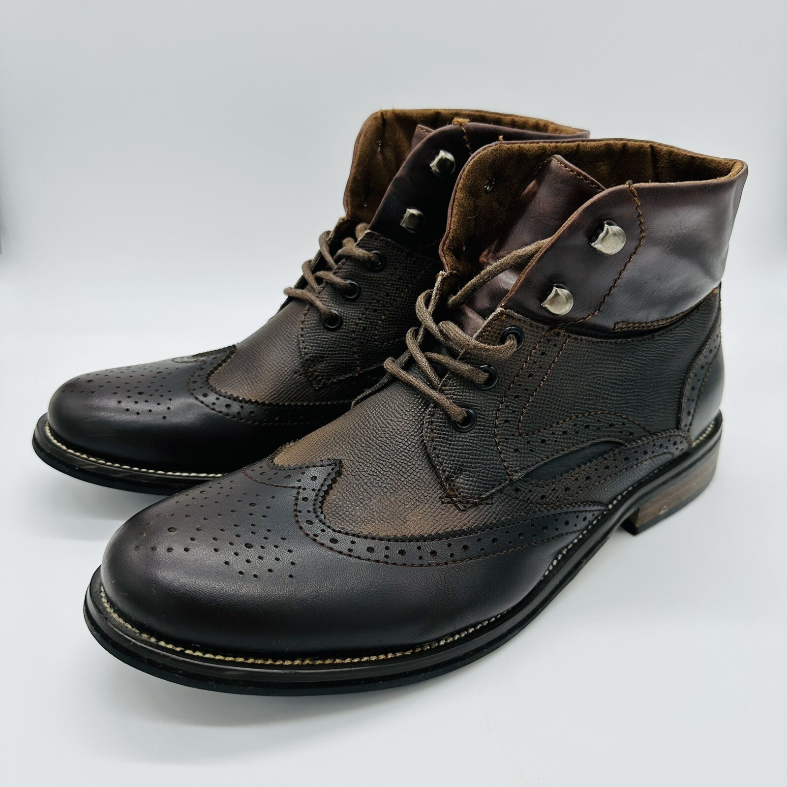 SAOLA Stivali da uomo Joe's Jeans Oxford marroni JF530C51 taglia 9 5 usati