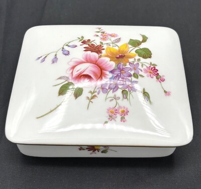 Royal Crown Derby ''Derby Posies'' Porzellan Schmuckschatulle Vintage