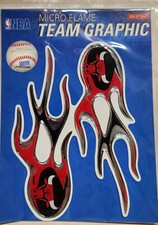 Chicago Bulls NBA Micro Flame Decal by Tag Express 4x4 USA TX SHIP