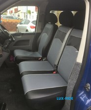 VOLKSWAGEN VW T5 2003-2015 ART. LEATHER TAILORED FRONT SEAT COVERS