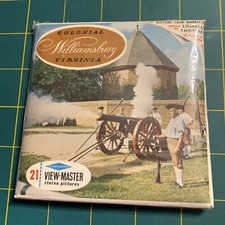 VINTAGE VIEW-MASTER 3D REEL PACKET A813 WILLIAMSBURG VIRGINIA 2A