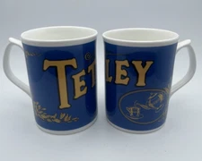 Tetley Tea Mug Vintage Tetley Advertising Promotional Fine Bone China 8oz S/2C60