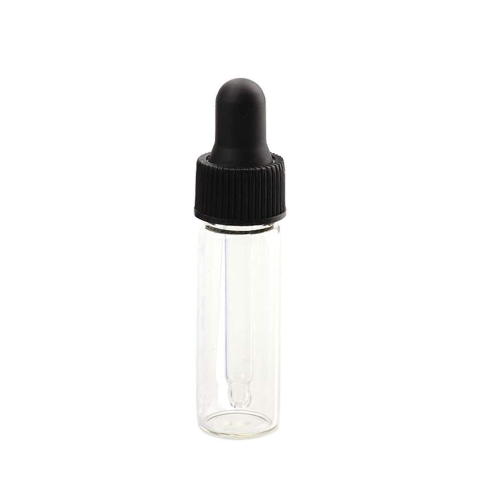 Clear Glass Essential Oil Bottle,1 Dram (4ml) 15 Pack,Glass Eye Dropper Refil...