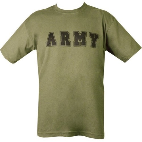 ARMY T-SHIRT MENS S-2XL 100% COTTON 