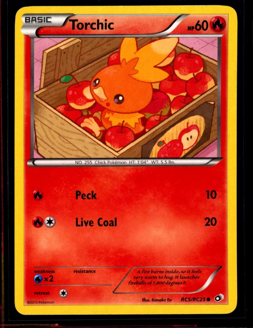Torchic RC5/RC25 Legendary Treasures: Radiant Collection STARFOIL LP 0405#260