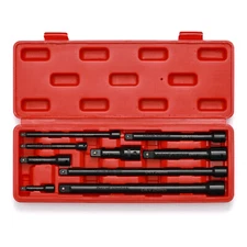 1/4",3/8",1/2" Drive Extension Bar Set, CR-V, 9 PCS Socket Extension Bars