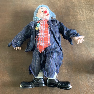 porcelain hobo clown doll