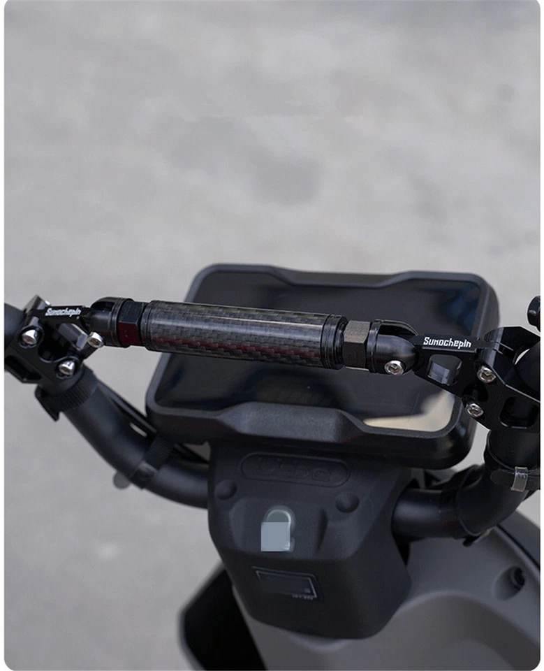 Adjustable Motorcycle Strengthen Handlebar Crossbar Beam Balance Bar 7/8in Black - Изображение 3 из 4