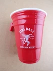 Fireball Cinnamon Whiskey Sidecar Shot Glass Red Hard Plastic Party Cup 4 10 25