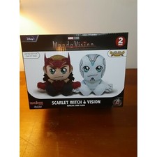 Marvel Wandavision Scarlet Witch  Vision Kuricha Chibi Plush Set Disney - New