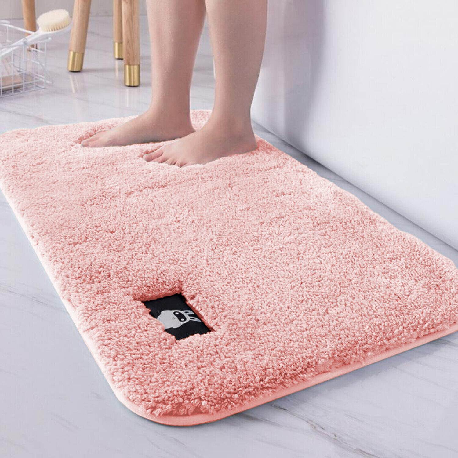 Non Slip Bath Mat Bathroom Rugs Large Shaggy Rug Washable Toilet