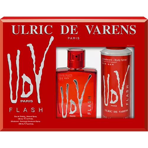 Ulric De Varens UDV Flash Eau De Toilette 100ML + Deo 200ML Men