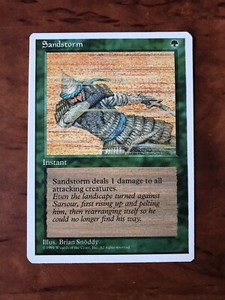 Sandstorm MTG Magic the Gathering Card NM Near Mint Fourth 4th Edition