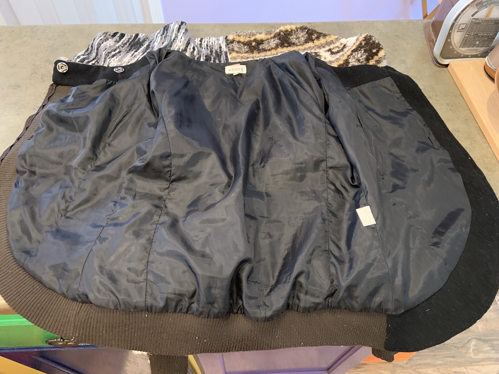 Adore Jacket Embroidered Patchwork Sz M Assorted … - image 3