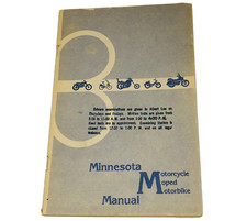Vintage 1982 Minnesota Motorcycle Moped Motorbike License Examination Manual