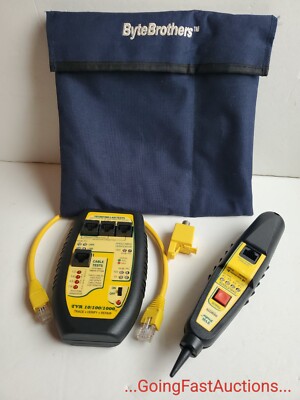 Triplett Byte Brothers TVR 10/100/1000 LAN Tester Tracer & Probe Hub Cable Tone
