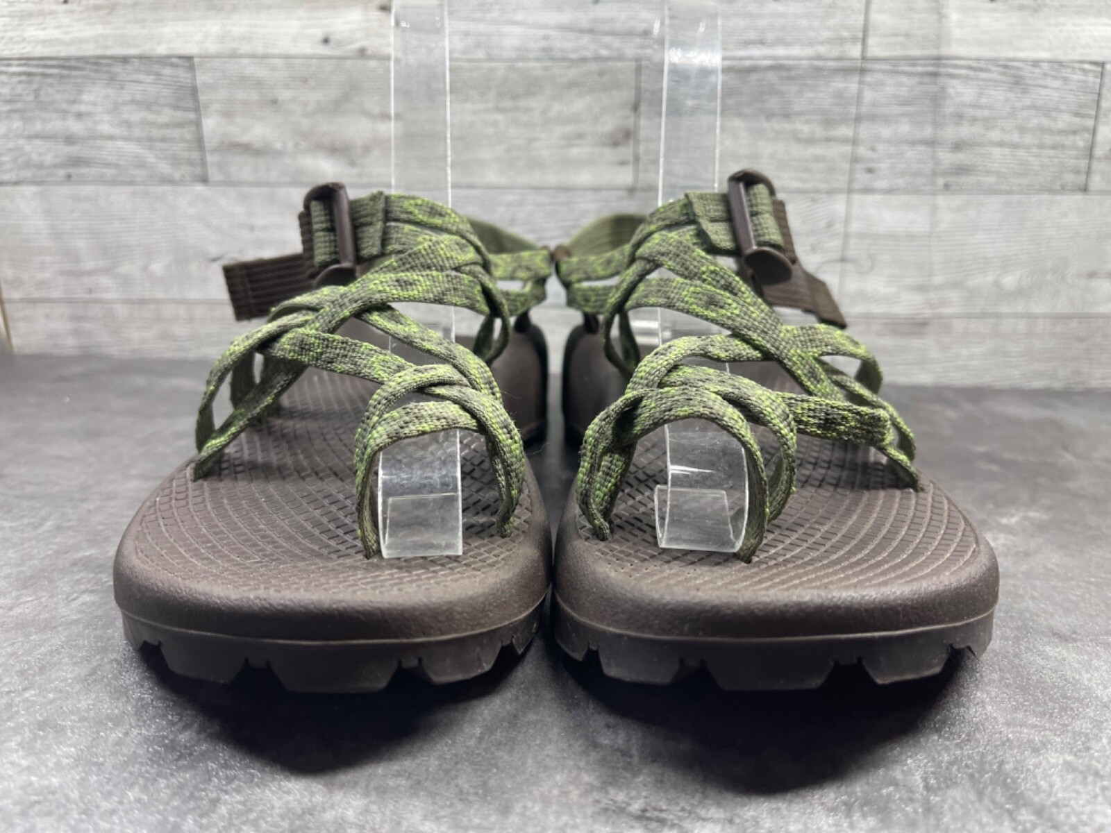 KEEN Sandali Chaco ZX 2 donna 6M crop circles scarpe verdi con cinturino escursionismo trail walkin
