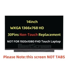 NT140WHM-N34 14" Laptop Led Non-Touch Lcd Screen HD 1366x768 30 Pin Replacement