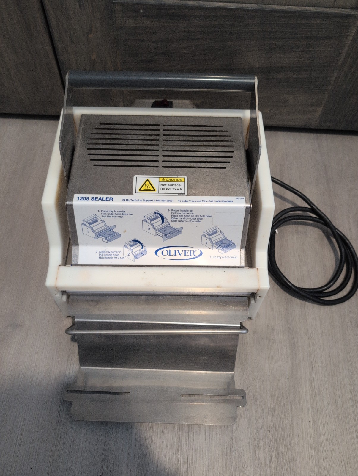 Oliver Packaging Tray Sealer Lidder 1208 food sealer Read Desc