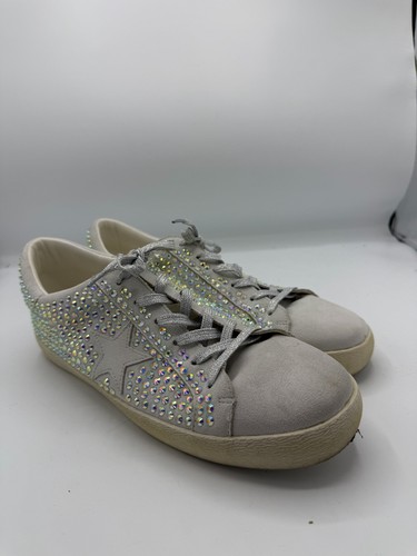 Mi.im Miracle Miles Rhinestone Sneakers Womens 10 Grey Festival Statement 2091