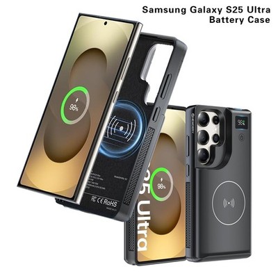 NEWDERY Portable Power Bank for Samsung Galaxy S25 Ultra Wireless Battery Case